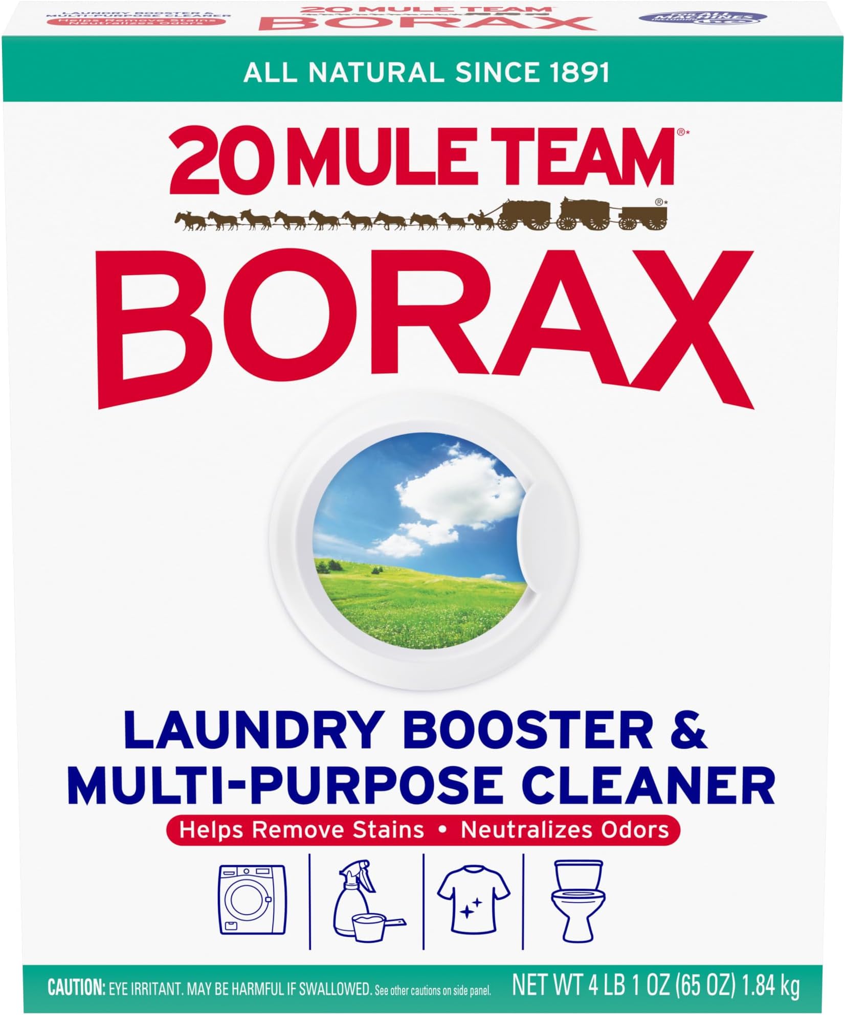 20 Mule Team Detergent Booster, 65 Oz