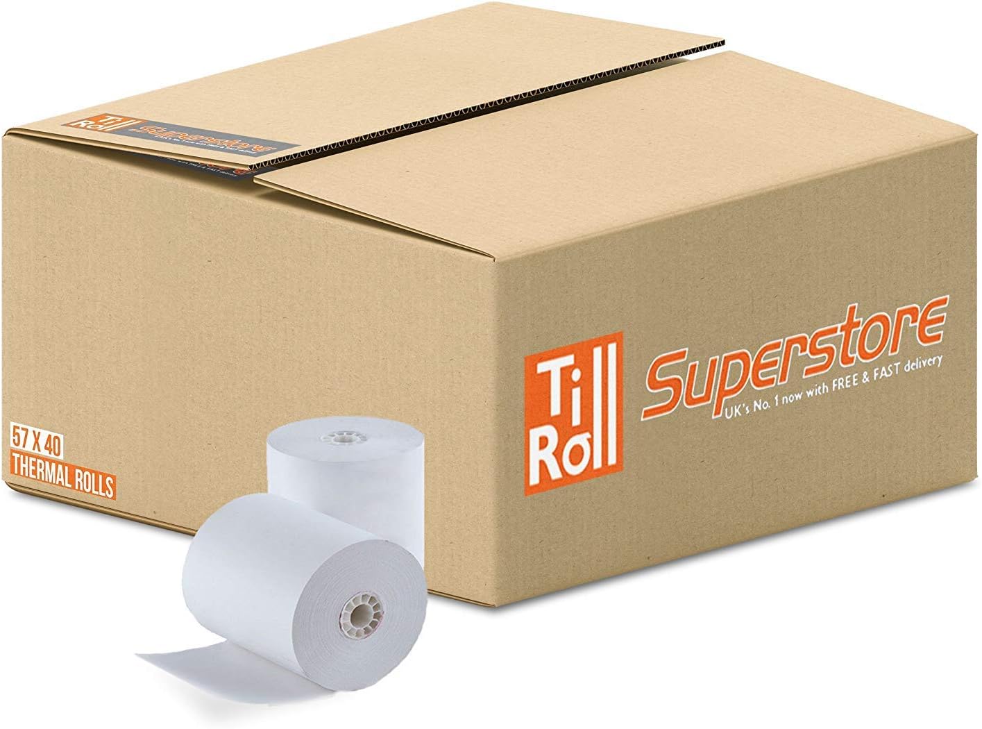 57 x 40mm Thermal Paper Till Rolls (20 Rolls)