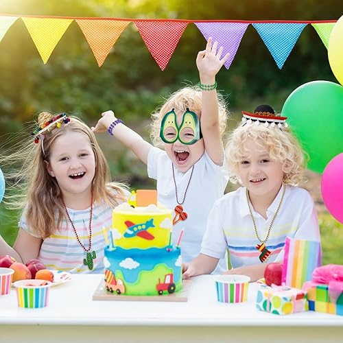 Miniatura 6 de 43 piezas de suministros para fiestas de Cinco De Mayo incluye 6 diademas de paja para sombrero 6 gafas de sol para fiesta decoración mexicana 6