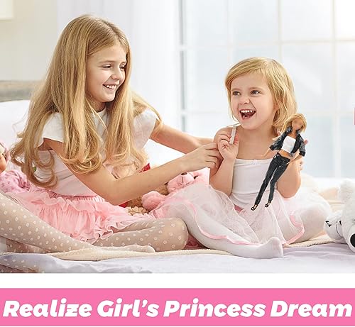 Miniatura 8 de 16 piezas de ropa y accesorios hechos a mano para muñecas incluye 6 unidades de ropa casual tops y pantalones o vestido y 10 pares de zapatos al