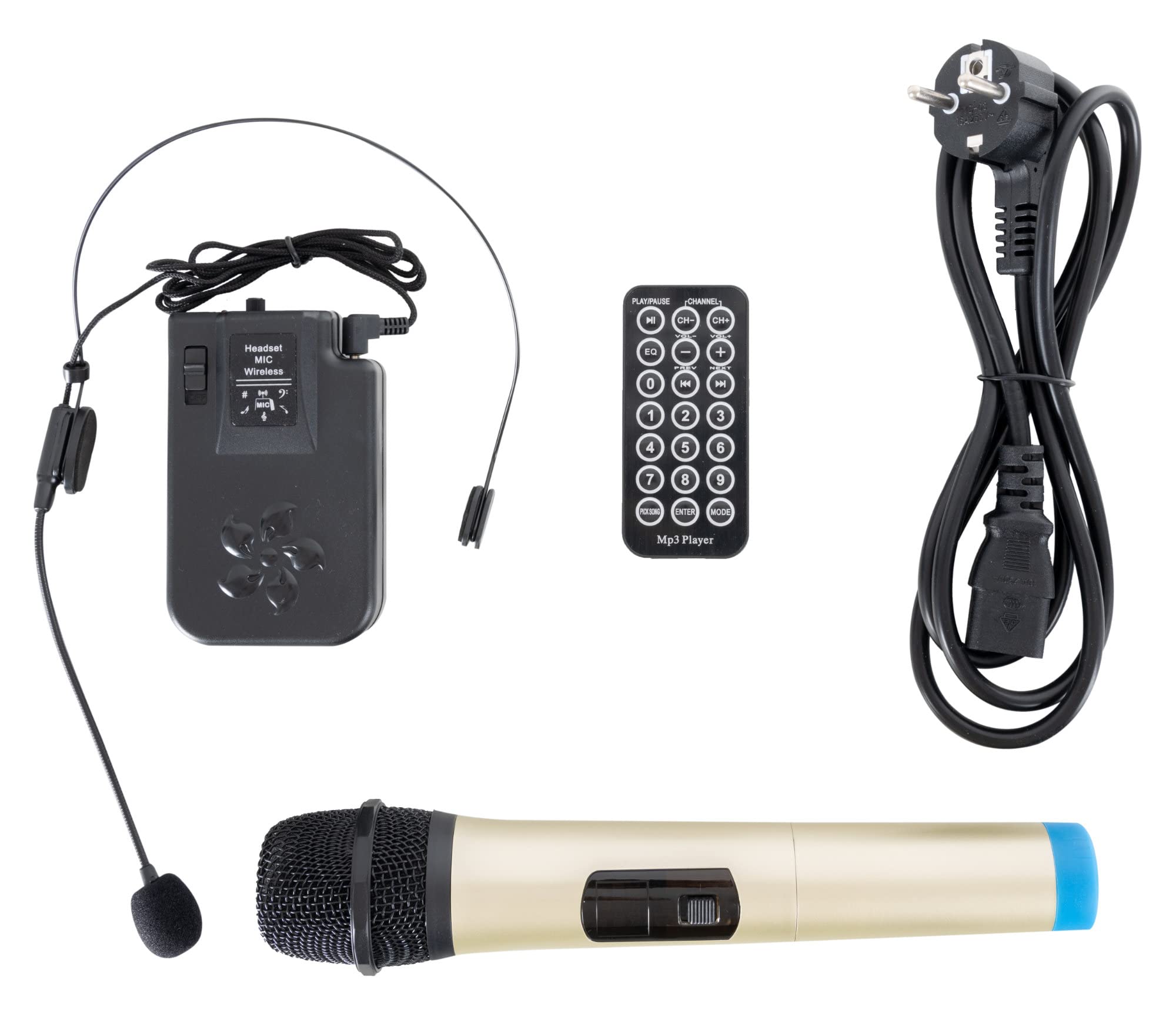 Pronomic Move 15MA-A Enceinte Active sur Batterie avec Trépied Set