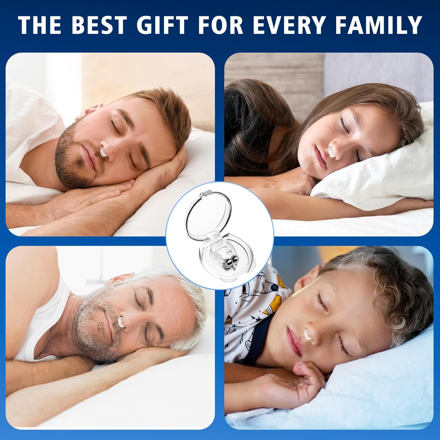 Anti Snoring Devices, Silicone Magnetic Anti Snoring Nose Clip, Nasal Strip for Snoring with Adjustable Magnet, Magnetic Nasal Strip, Stop Snoring for Men and Women, 8PCS - Image 8