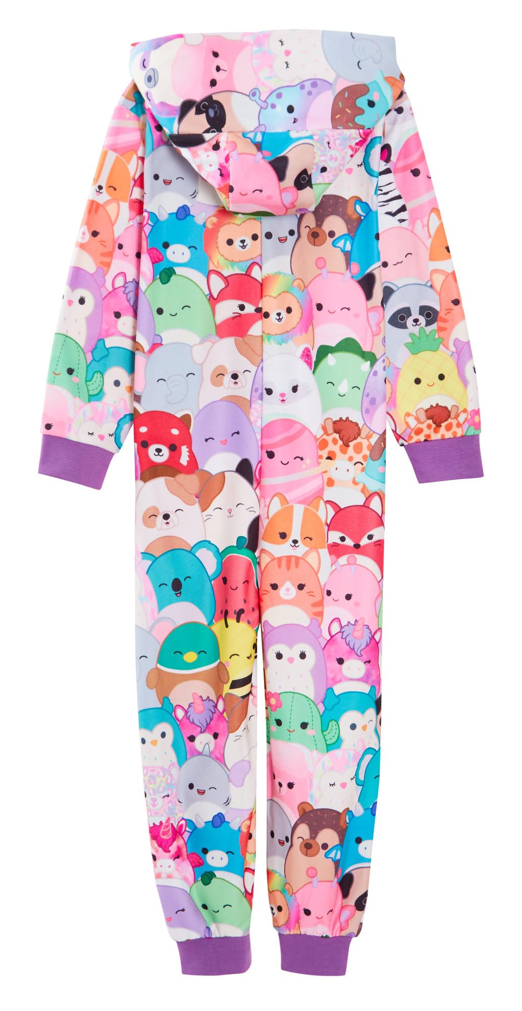 Squishmallows Mädchen Onesie Warm Fleece All In One Squish Squad Pyjamas Kinder Fleece Pjs Loungewear