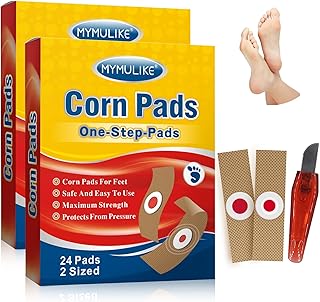 Corn Removers for Feet, 48 Pack, 2 Size Corn Removers for Toe, Foot Corn-Toe Corn-Callus Removal, Corn Remover Feet, 24 Large Size and 24 Small Size Foot Corn Removers, Toes Corn Removal, 48 Pack