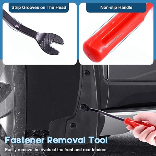 Miniatura 5 de Glarks Juego surtido de 92 piezas de remaches, herramienta de extracción de sujetadores y 6 tamaños de remaches universales de nailon para instalar