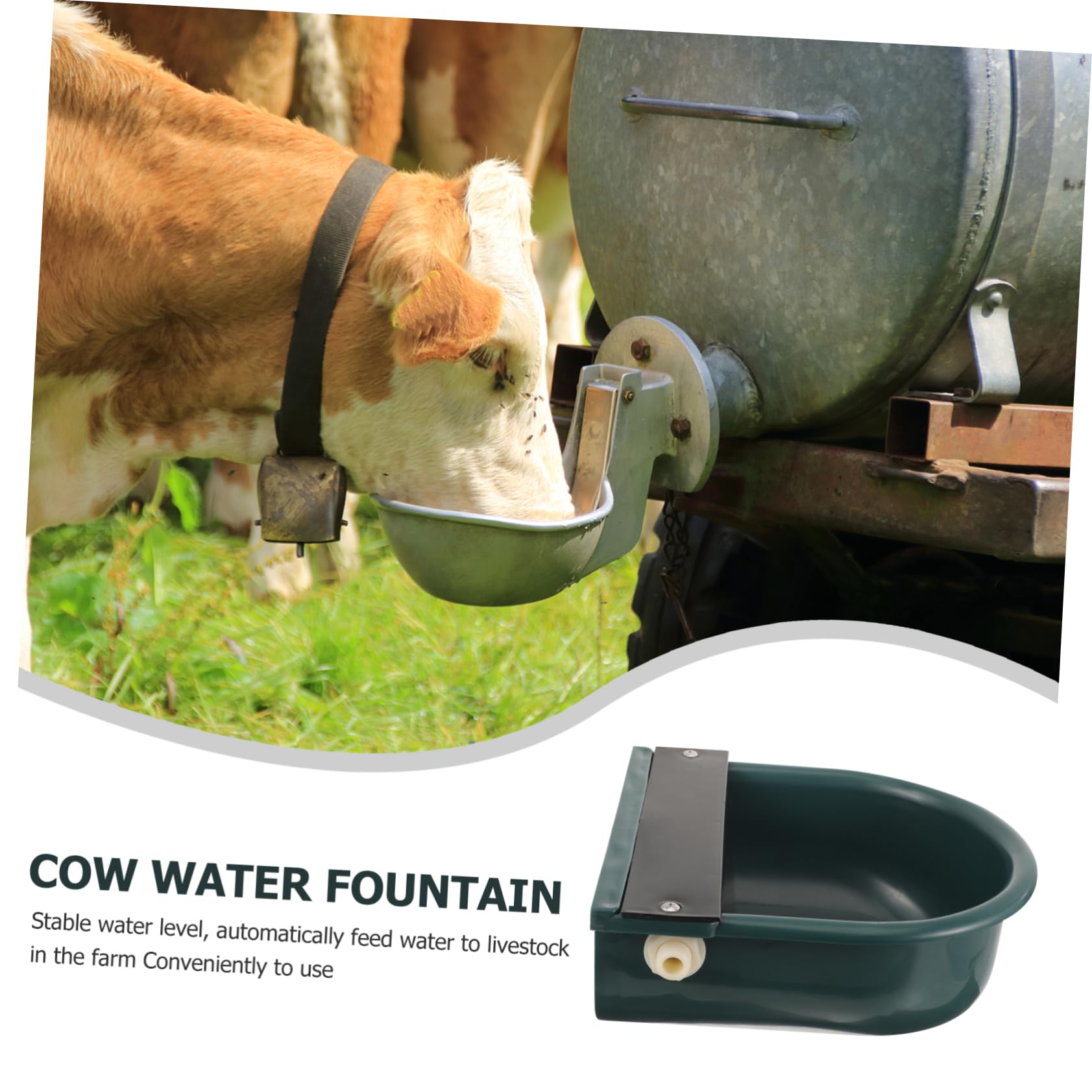 Bebedero Automático Para Caballos Tazón De Agua Flotador Plástico Higiene