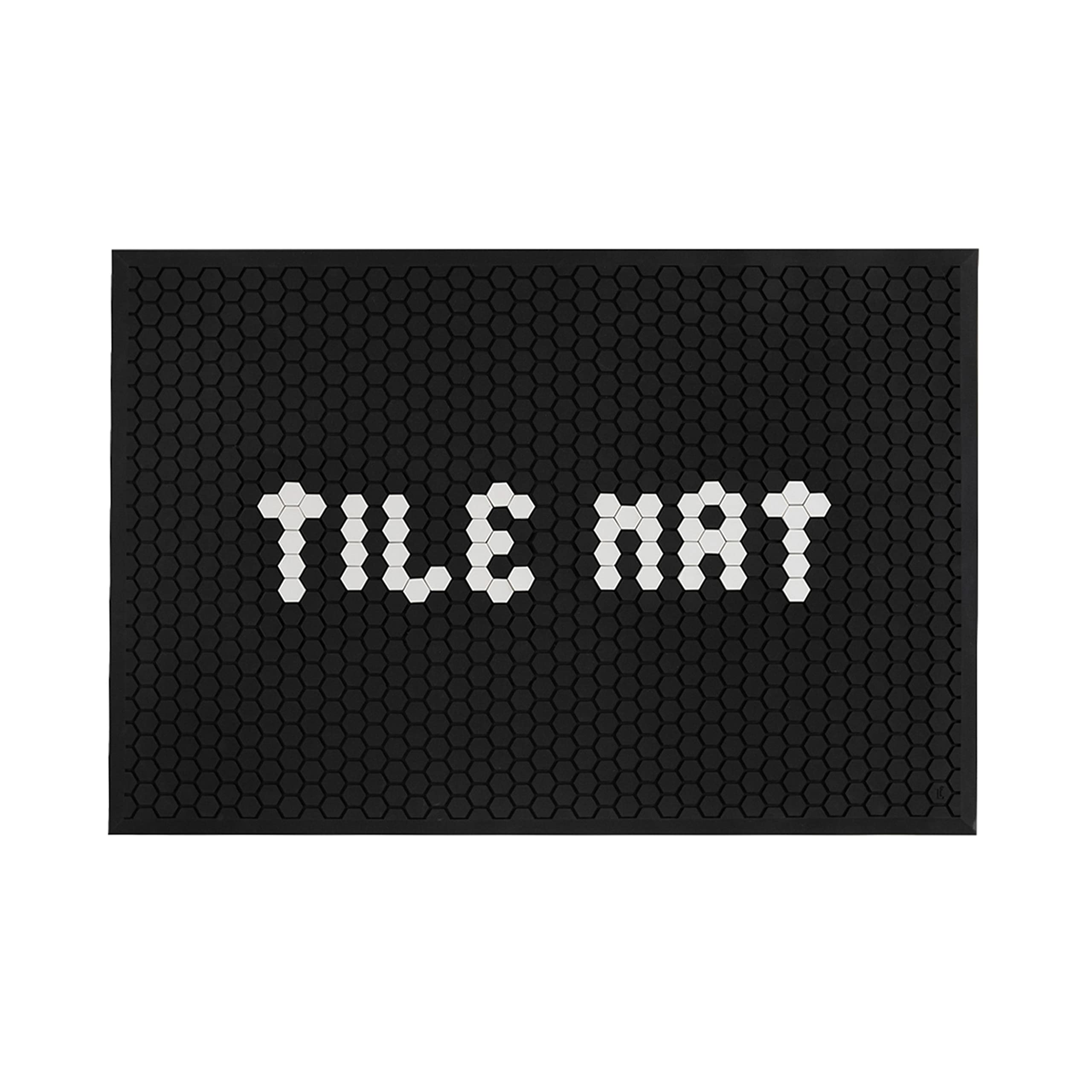 Letterfolk Customizable Doormat - Standard All Weather Rubber Doormat 18x30 - Black