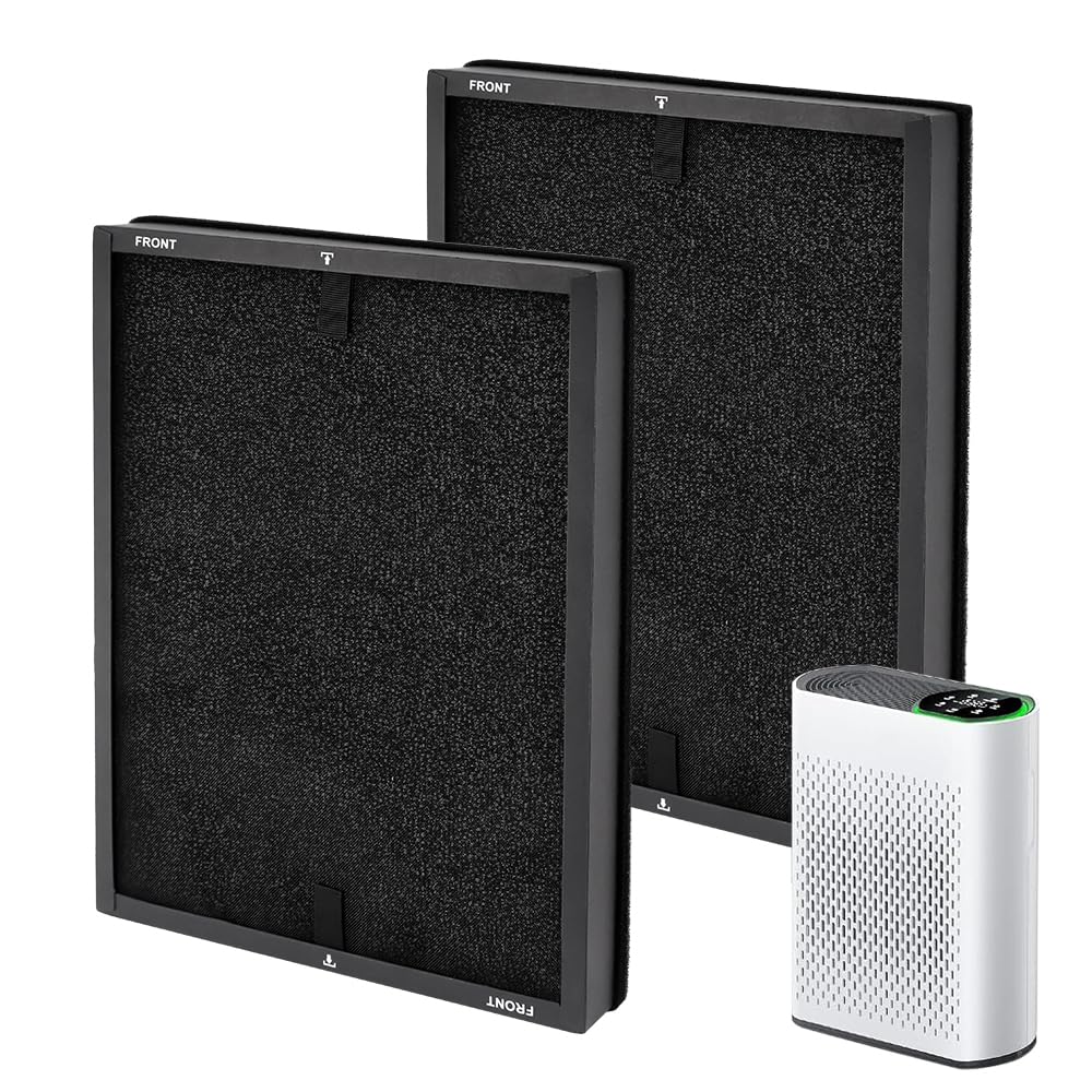 hap602 replacement filter compatible with ecoself hap602 / hap602wf air purifier, air purifiers replacement filter for home large room 2 pack