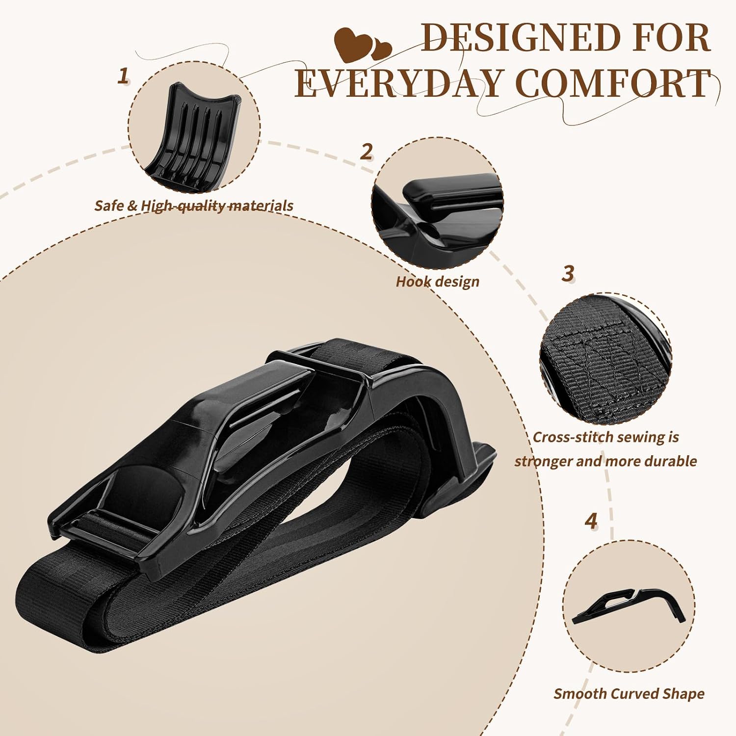Mimibelt Car Seat Pillow for Pregnancy (Black)