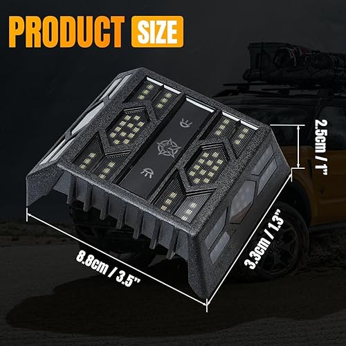 Miniatura 2 de Luces de techo traseras mejoradas, luces LED de cúpula de luz de lectura de cortesía, interruptor táctil LED, luces de carga interiores, accesorios