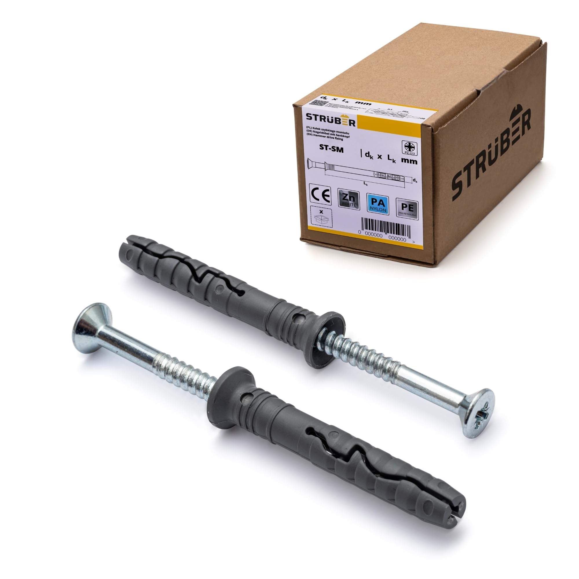 Chevilles à frapper STRÜBER avec vis pré-montées pour un ancrage ultra rapide et sans effort