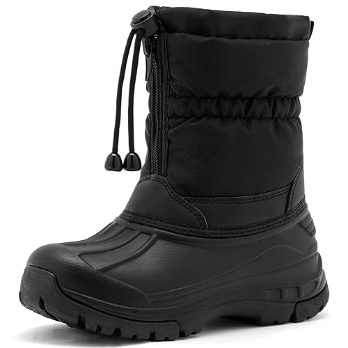 Kid's Winter Snow Boots for Boys Girls Waterproof Slip Resistant