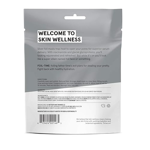 Miniatura 3 de Máscara de plata fortificante de ACURE Foil-Time  100 vegana  Trampa el calor para abrir los poros para una entrega superior de suero  niacinamida y
