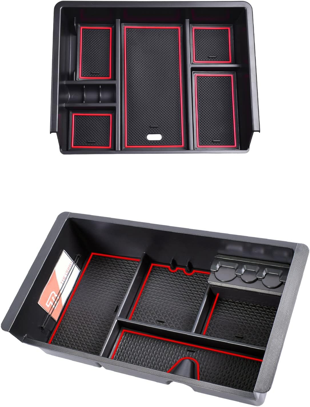 Center Console Organizer Compatible with 2014-2019 GMC Sierra/Chevy Silverado Accessories
