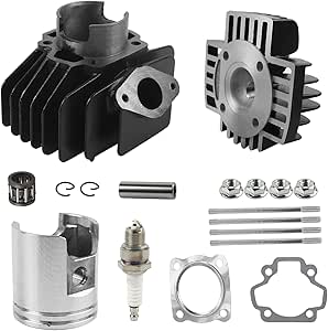 FLYPIG 60cc Big Bore Piston Gasket Kit for Yamaha PW50 QT50 YF60S YT60 Tri-Zinger 50cc (1979-2017)