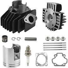 Flypig 60cc Big Bore Kit Cylindrical Piston Gasket Head Top End Set for Yamaha PW50 1981-2009 | 1979-2017   QT50 YF60S 4-Zinger YT60 Tri-Zinger 50cc 4J2-11311-01-00