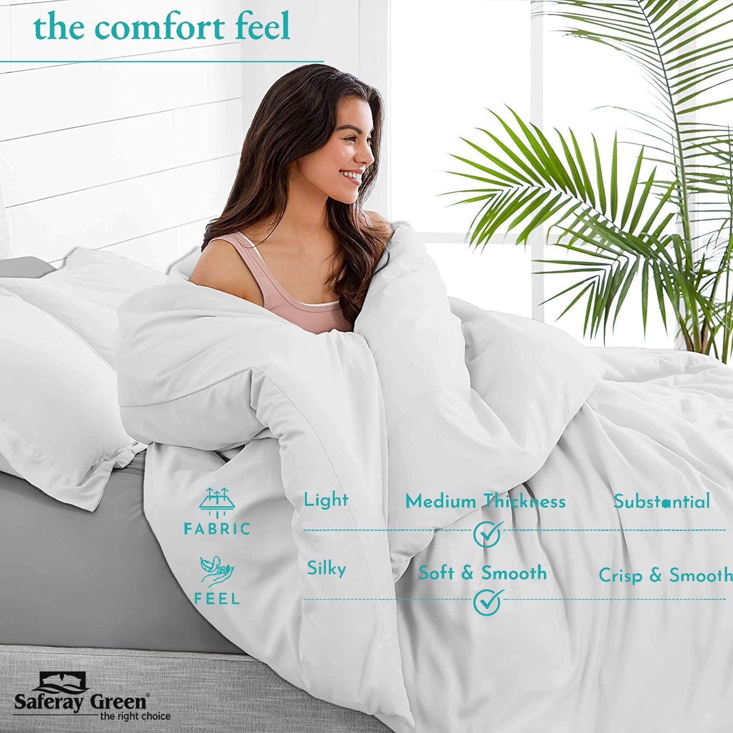 100% Egyptian Cotton Pillowcase, 26x26 Inches, Pillow Shams for Bedroom, Hotel, Home Decor Soft and Breathable, Stitch Wrinkle Free Cushion Throw Pillow Cover (White, European, 2 Piece)