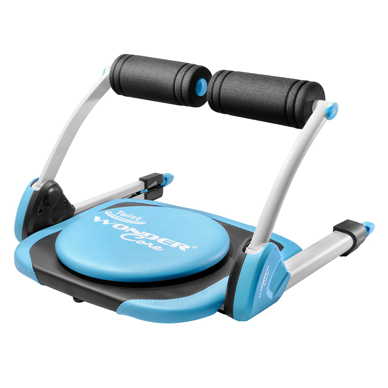 Wonder Core Smart Waist Twist Bauchmuskel-Roller Ab Roller Assist-Funktion Sit-up-Bank Bauchmuskel-Trainingsgerät Diätgerät Fitnessgerät Trainingsgerät | Stufenloser Widerstand & Assist-Funktion für Sit-ups. Ideal für Taillientraining, Fettverbrennung & H