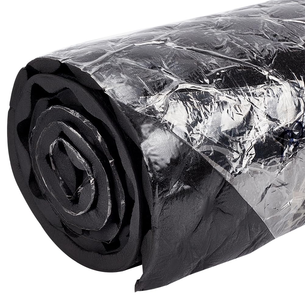 BENECREAT Sound Deadening Material, 20mm 6.45sqft Car Sound Deadening Mat Adhesive Automotive Ripple Sound Dampening Foam for Noise Insulation Vibration Dampening, 200x30cm/78.7x11.8