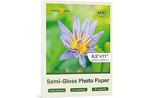 Semi Gloss Paper 8.5X11 Inch 180GSM Photo Paper for Inkjet and Laser Printer Use