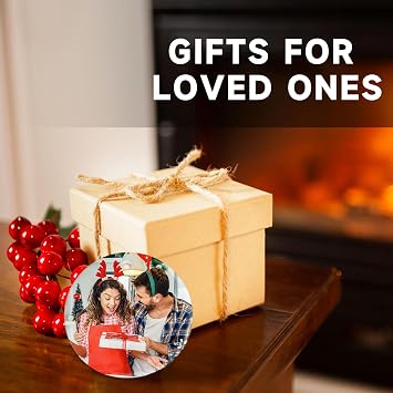 UJL Sublimation Blanks Ornament Sublimation Christmas Ornament Blanks White Ceramic Ornaments 12Pcs Christmas Tree Decorations for DIY Personalized Ornaments