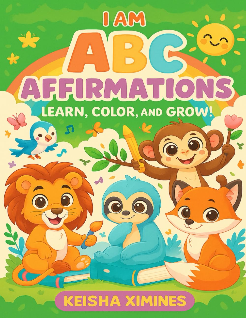 ABC Affirmations: Learn, Color, and Grow!: A Positive Affirmation Coloring Book for Kids Ages 3-7