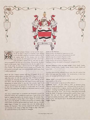 Miniatura 2 de Mr Sweets Carlyle Coat of Arms, Crest & History 8.5x11 Print - Name Meaning, Genealogy, Family Tree Aid, Ancestry, Ancestors, Namesakes - Surname