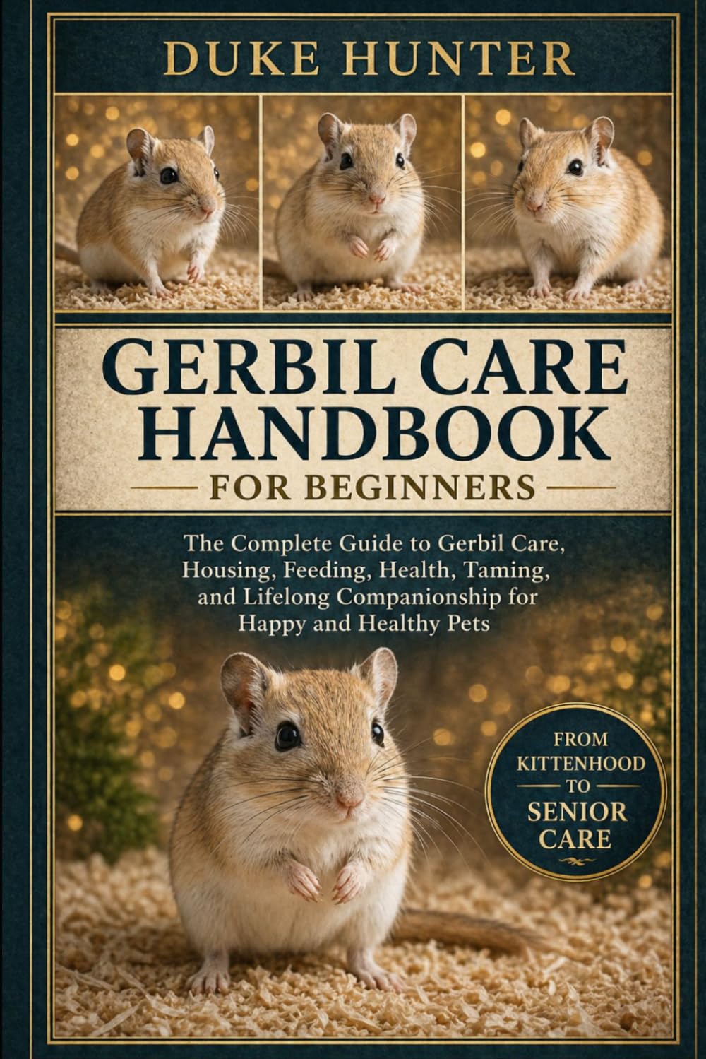 GERBIL CARE HANDBOOK: The Complete Guide to Gerbil Care, Housing, Feeding, Health, Taming, and Lifelong Companionship for Happy and Healthy Pets.