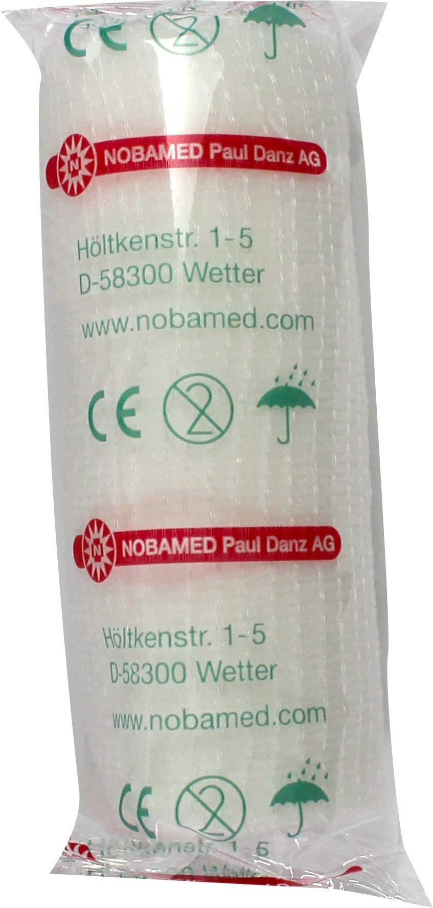 Nobafix Gasas Venda de fijación de Noba Verbandmittel individualmente envuelto en película - 480 Stück ( 8 cm x 4 m )