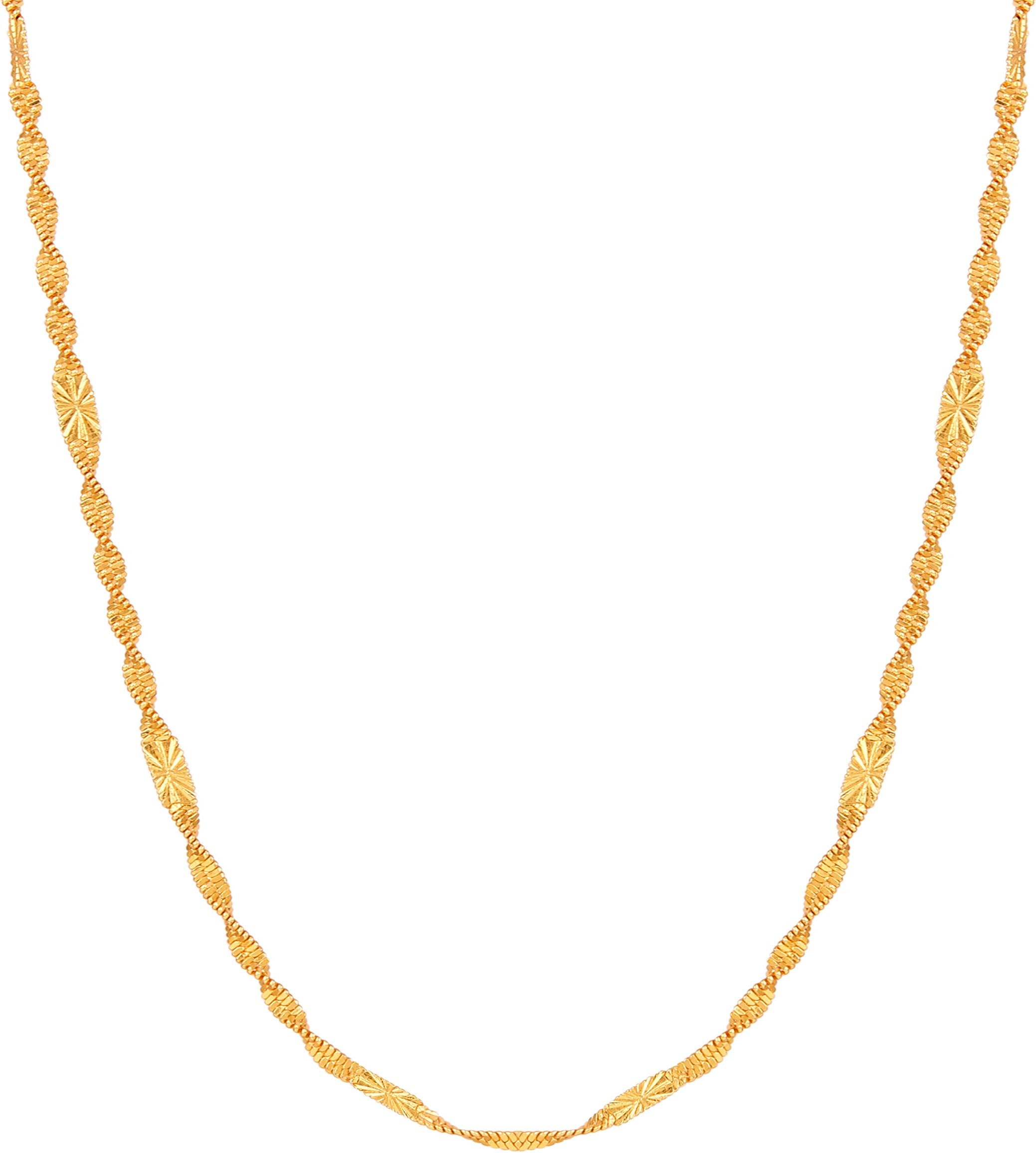 Neck Chain Jewellery Gold Plated Chain for Girls & Women Gift (FF459)