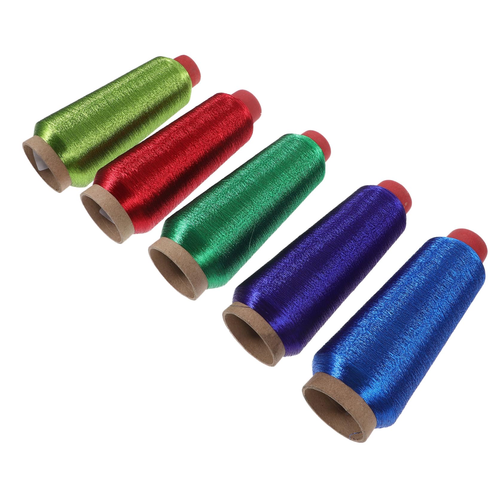 Computerstickgarn 5 Rollen Polyester für Kreuzstich | Multifunktionsgarn, für Kinder und Kinderzimmer, Geeignet für Shop Einsatz Zufällige Farbe