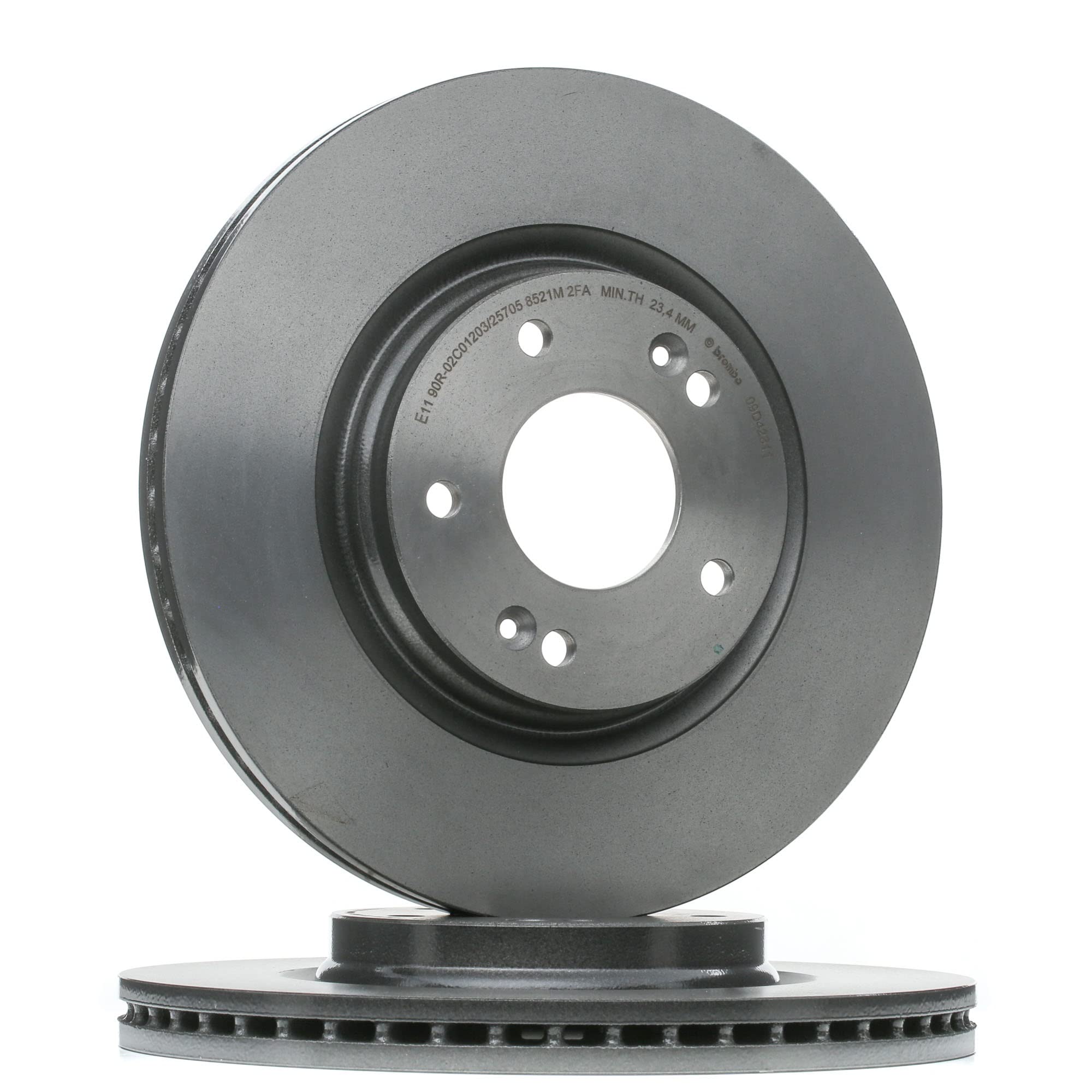 2x BREMBO Disco freno Anteriore Ø305mm Altezza: 47mm Spessore: 25mm ventilazione interna 09.D428.11 Compatibilità con HYUNDAI Tucson TL, TLE, KIA Sportage QL, QLE