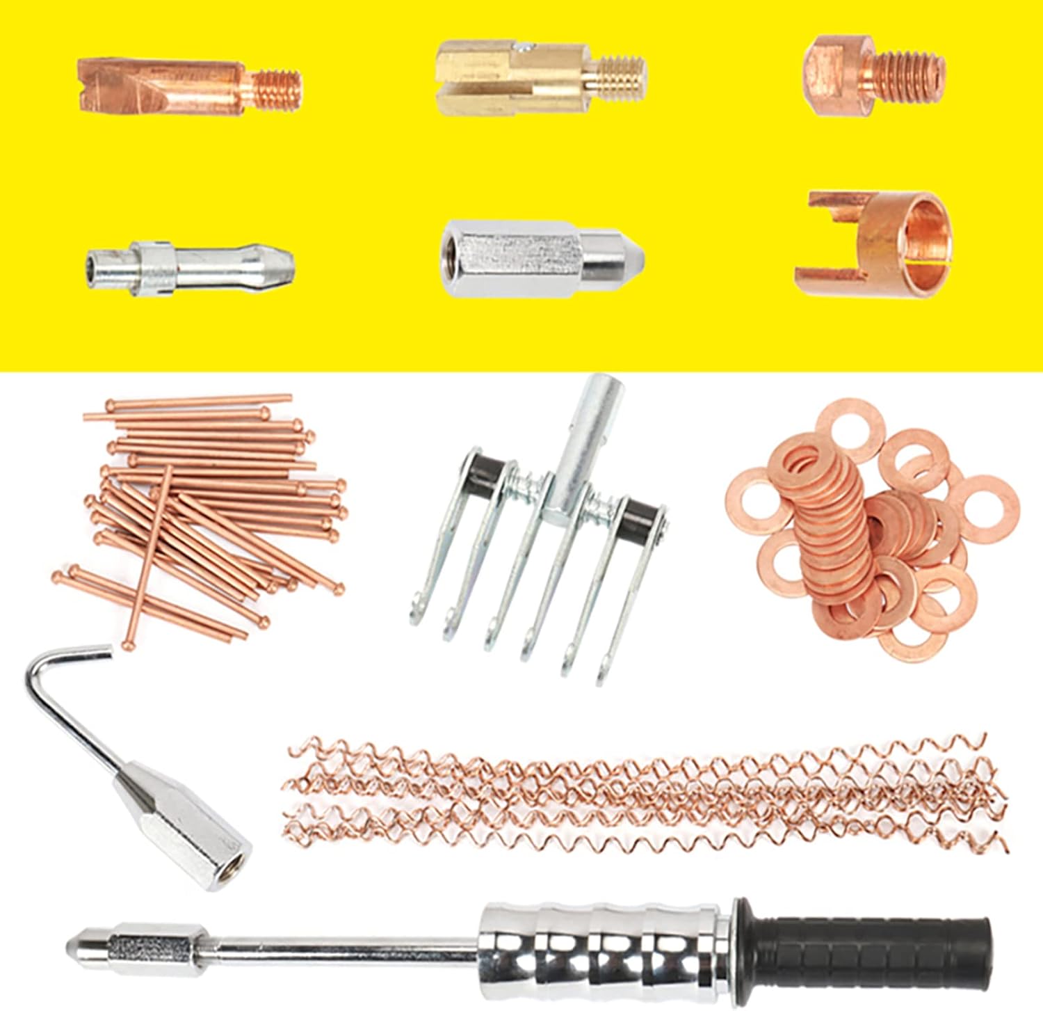 iDili Car Body Repair Tools Spot Welder Dent Puller Kit 800VA Spot Welding Spotter Dents Remover Stud Gun Set Auto Repairing Max 2KW