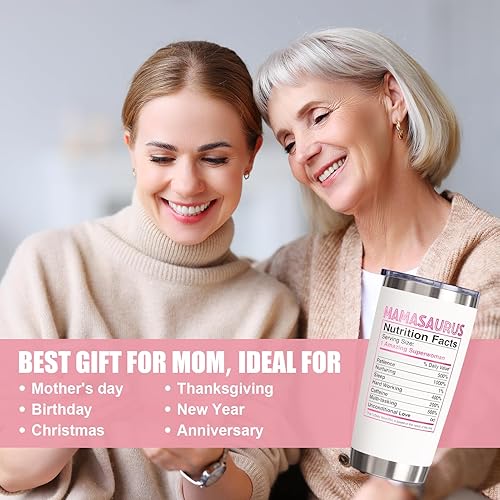 Miniatura 9 de Fimibuke Best Nana Gifts  Vaso de 20 onzas para el Día de la Madre, regalo para abuela de nieta, nieto, nietos, Nanasaurus, taza aislada de