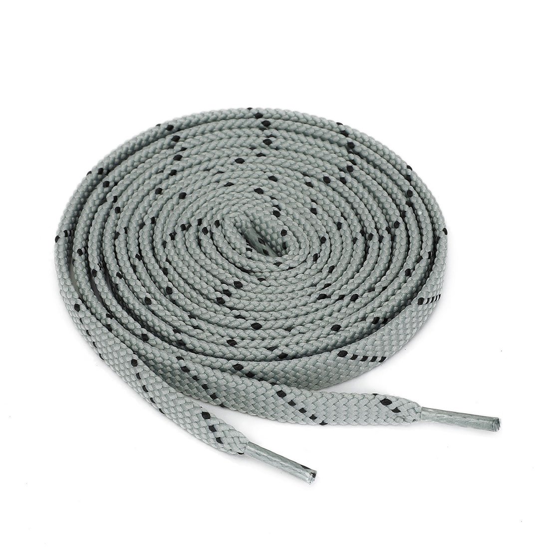 Lacets plats de rechange gris clair noir pour personnaliser vos sneakers