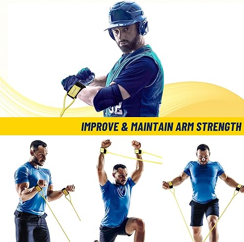 Miniatura 4 de Banda de béisbol, banda de resistencia para jugador de béisbol y lanzadores de sóftbol, entrenador de lanzamiento de béisbol y entrenador de brazo