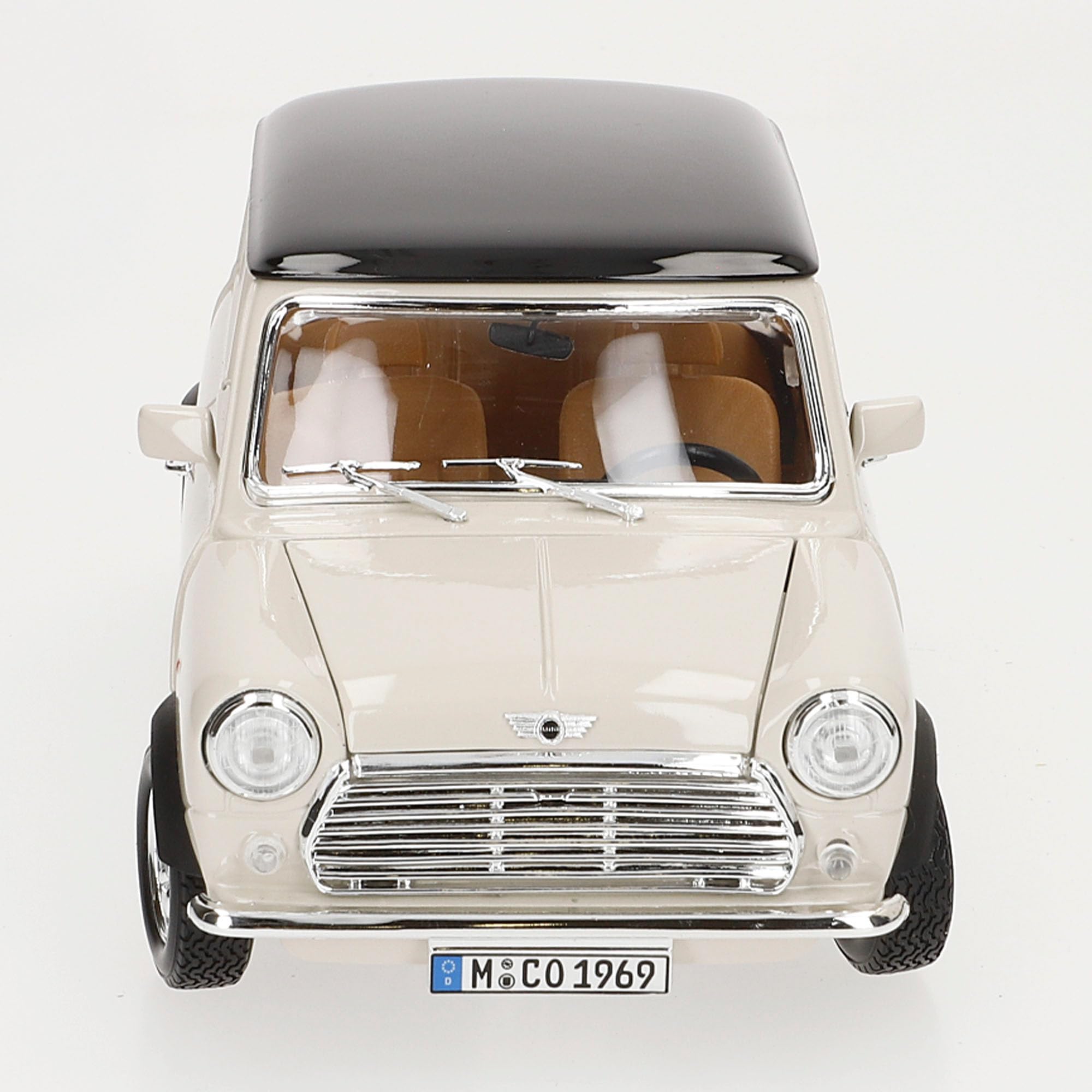 Bburago - Mini Cooper 1969, Auto Diecast in Scala 1:18, Beige, 3+