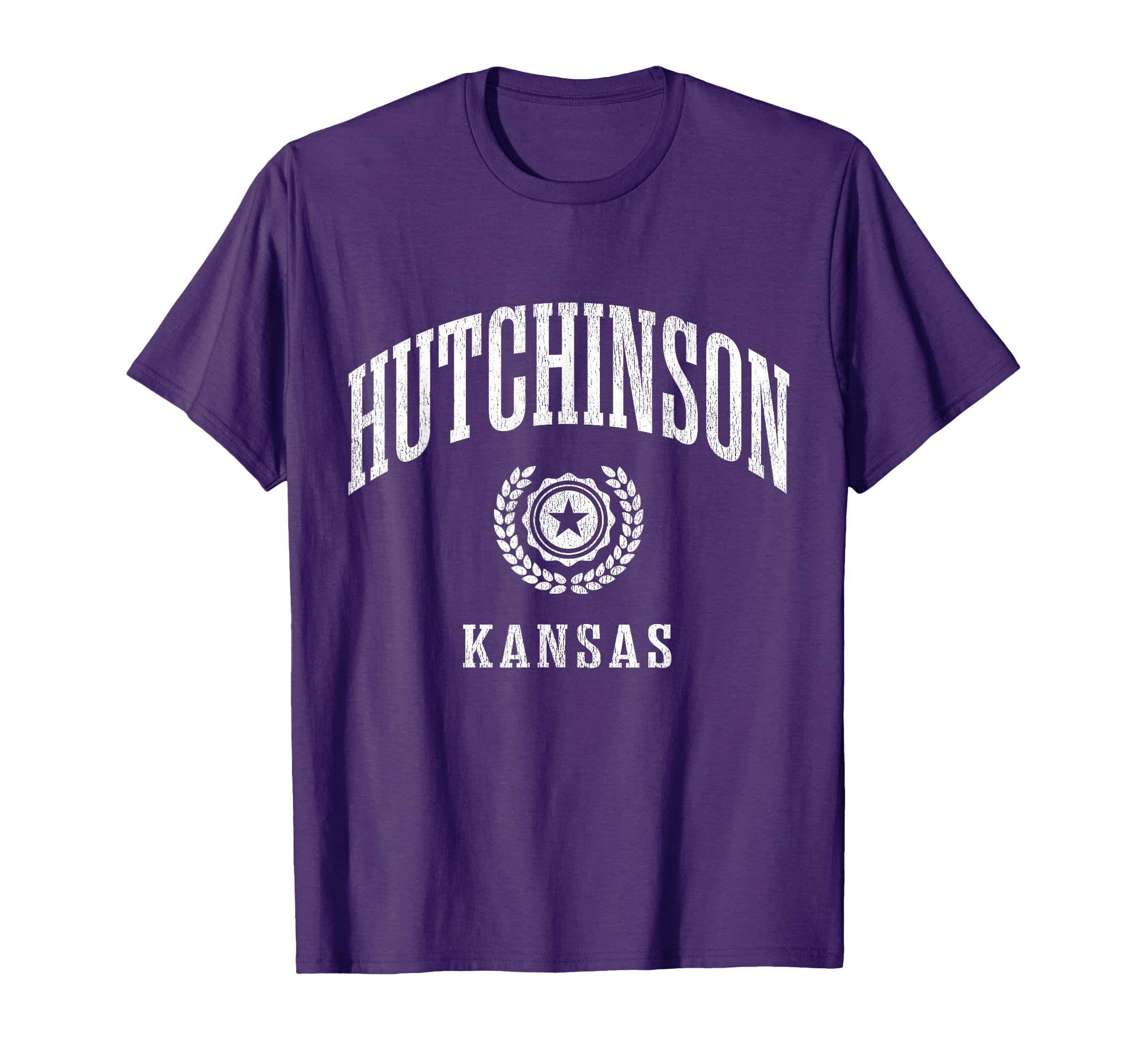 Hutchinson KS Vintage College Sports Design T-Shirt