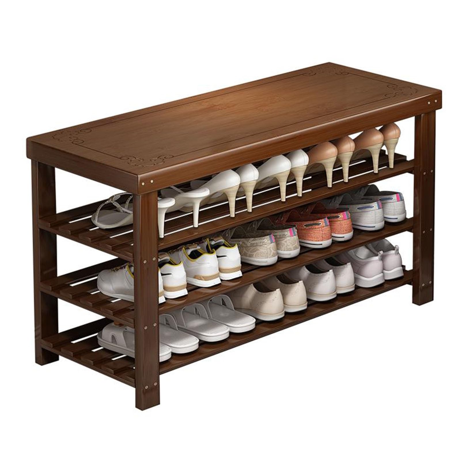 MSHGSKU Cact Shoe Cabinet for Entryway 3 4 5 Shelves 27 cm Wide Slish Sto Solut for Living Room & Hallway (60 cm)