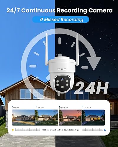 Miniatura 3 de Cámara de seguridad AOV, cámaras de seguridad de grabación continua 24H inalámbricas para exteriores, WiFi 6, cámaras alimentadas por energía solar