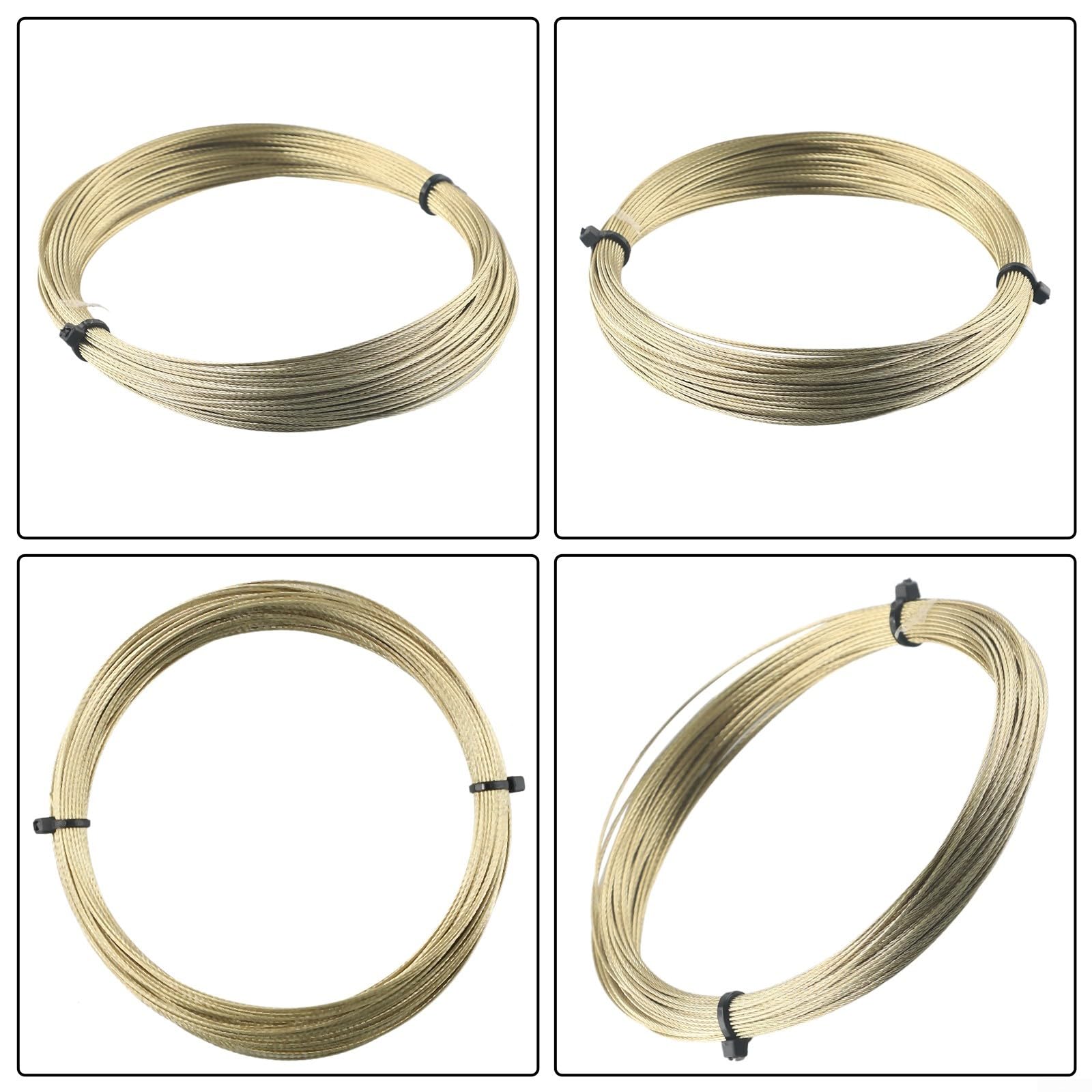 Besttoolifes Cavo metallico per taglio parabrezza, 22 m, in acciaio inox, per rimozione di vetro e silicone