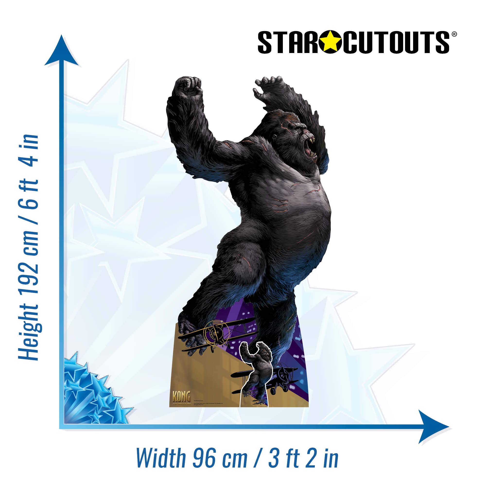 Amazon.com: STAR CUTOUTS SC1633 King Kong Large Cardboard Cutout