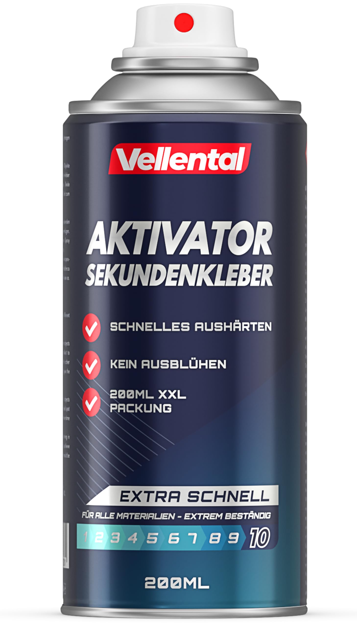 Sekundenkleber Aktivator Spray 200 ml extra stark - Hocheffektives Aktivatorspray für alle Cyanacrylat Sekundenkleber - Aushärtungsbeschleuniger für blitzschnelles Aushärten
