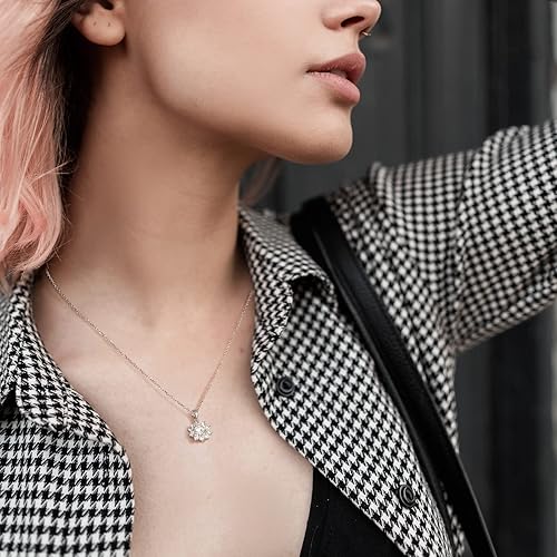 Miniatura 3 de CNUGGCH Diamond Pendant Necklaces for Women, Anniversary Birthday Gifts for Wife Soulmate, Jewelry Gift for Women Mom Girlfriend Girls Her,