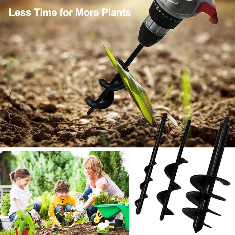 Buy Earth Auger Spiral Drill Bit, Ground Drill with Handle