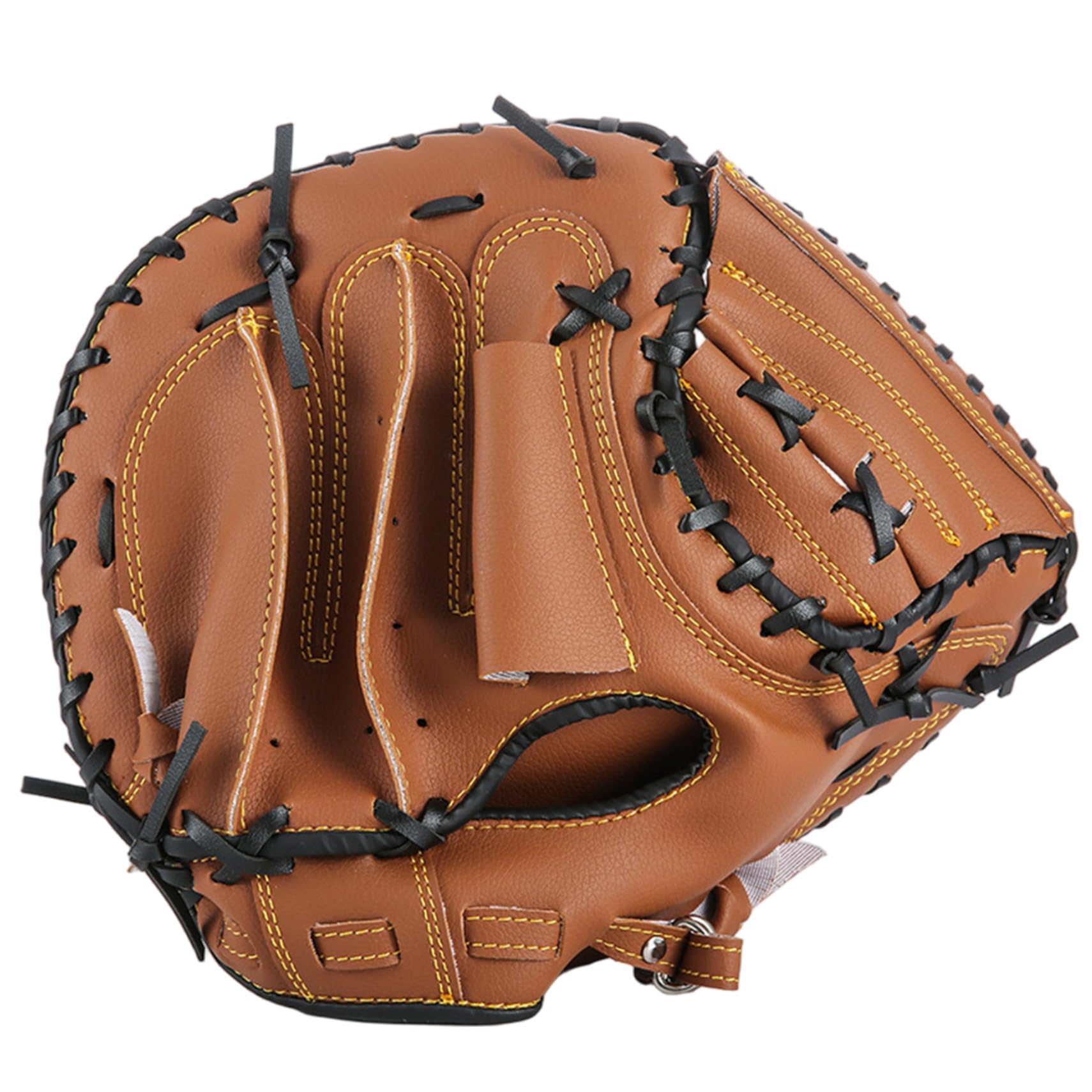 Guanto da baseball per adulti, guanto da ricevitore da softball da 12, 5 pollici, guantoni da softball in pelle PVC ispessita, lanciatore da baseball riutilizzabile