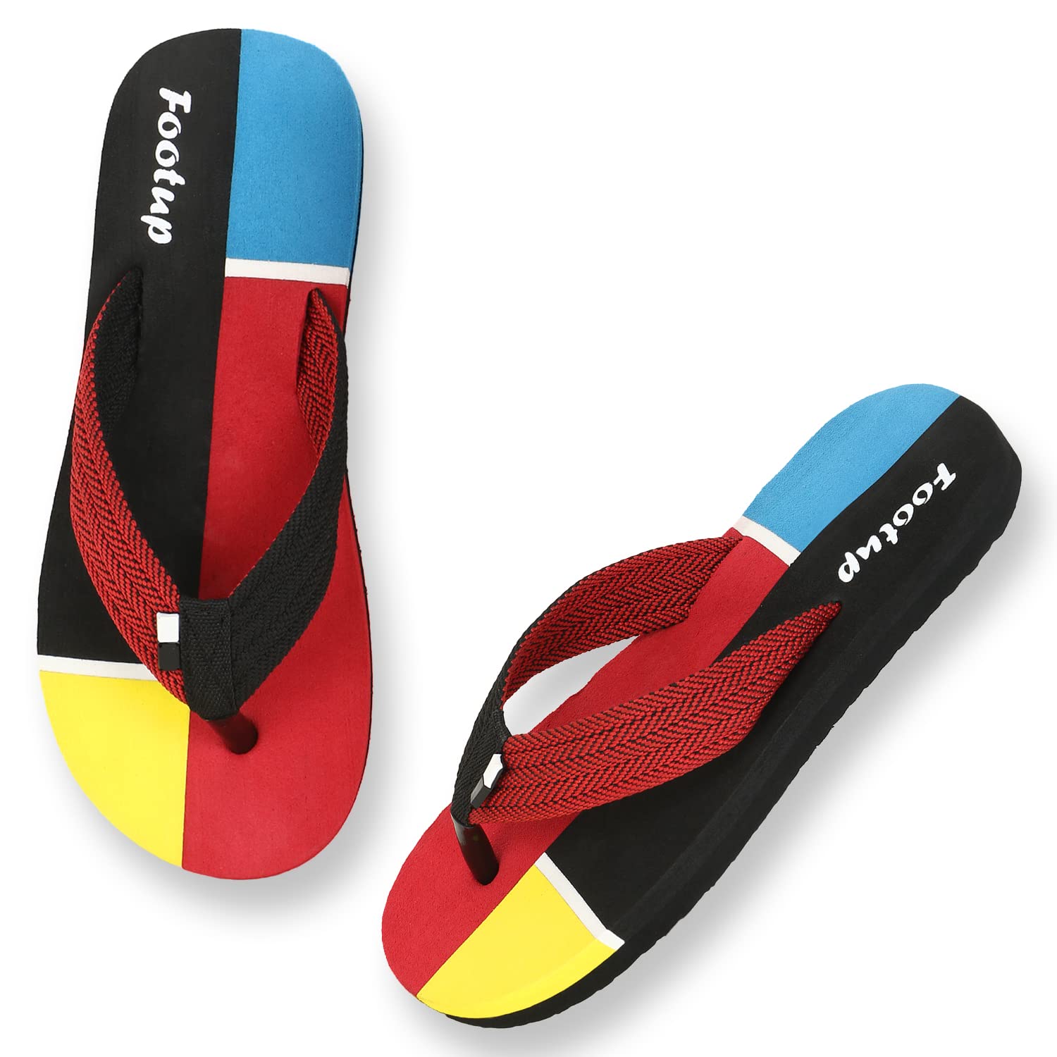 FOOT UP EVA Ultra Lightweighted and Comfortable All Seasons Outdoor Slippers for Men (Red, 10) (Slipper-385) (B0C7R1W3XW) Amazon Price History, Amazon Price Tracker