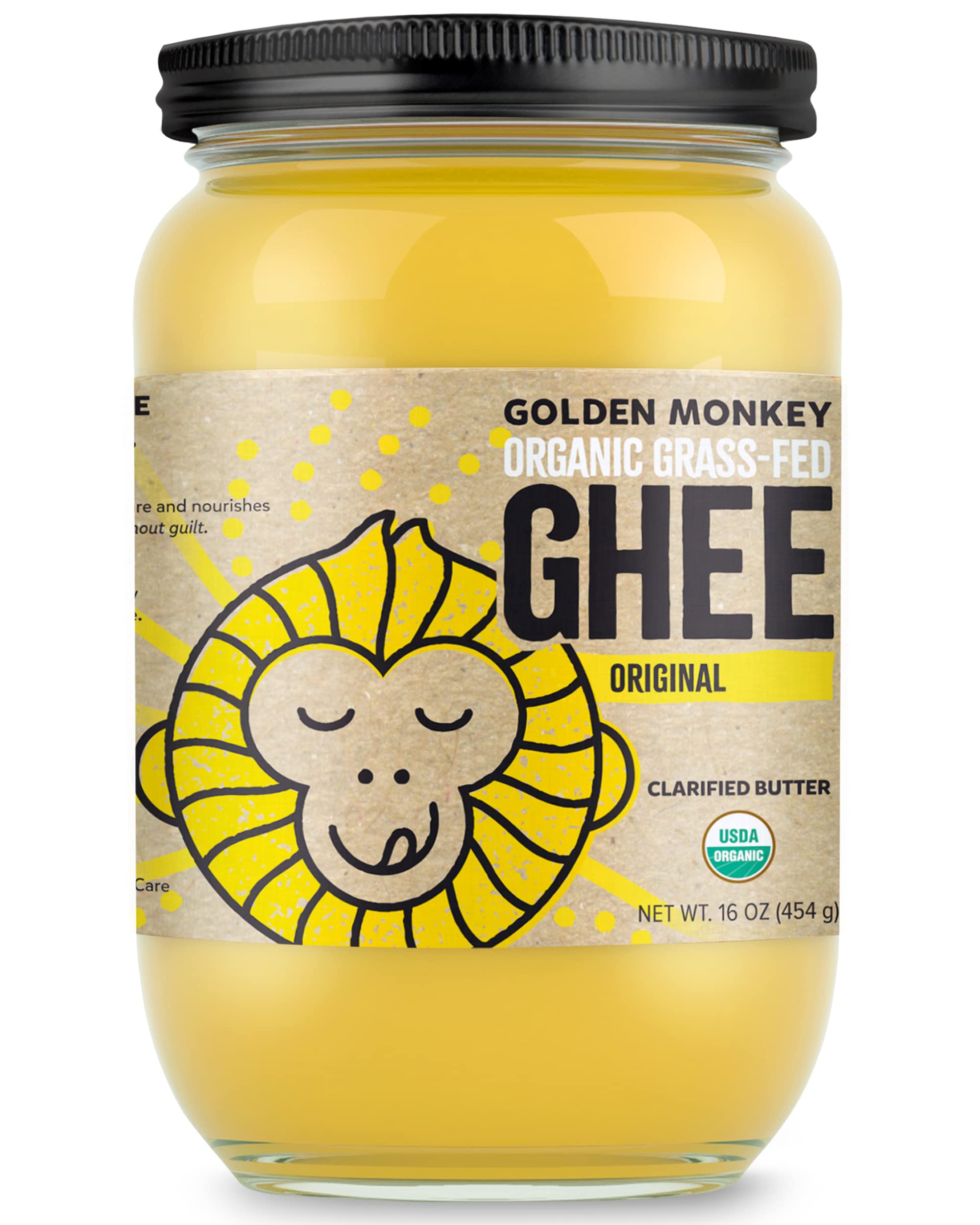 Organic Ghee Butter Grass Fed Clarified 16 Oz Ghee Butter Unsalted
