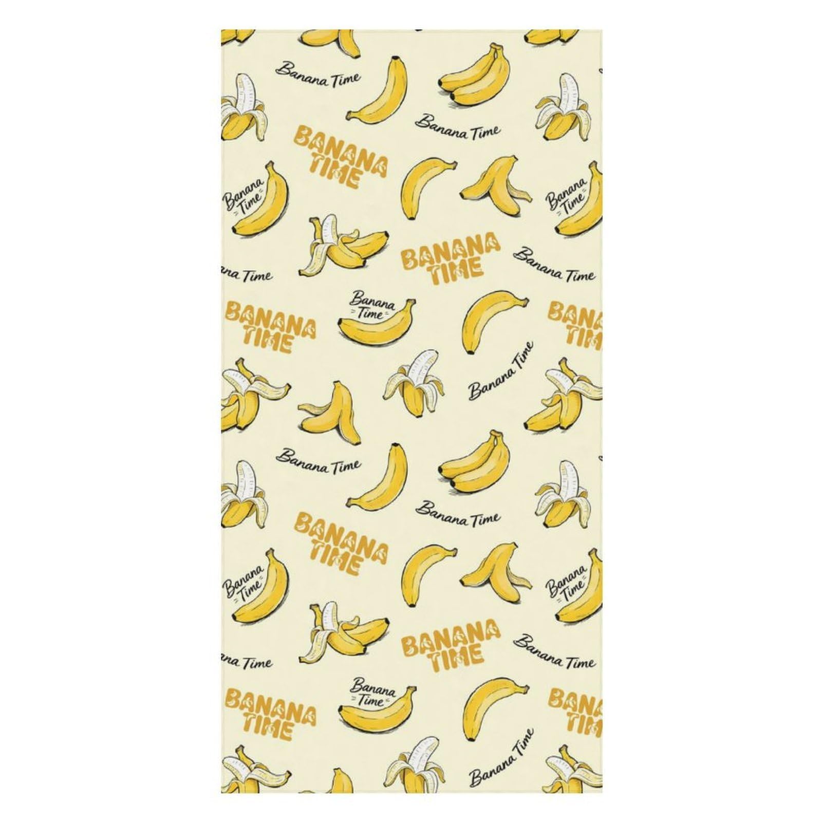 Anceky Beach Towel Quick-Dry Banana Bath Towels Beach Towel Large Absorbent Bath Towel for Home Gym Travel 31 X 63 in