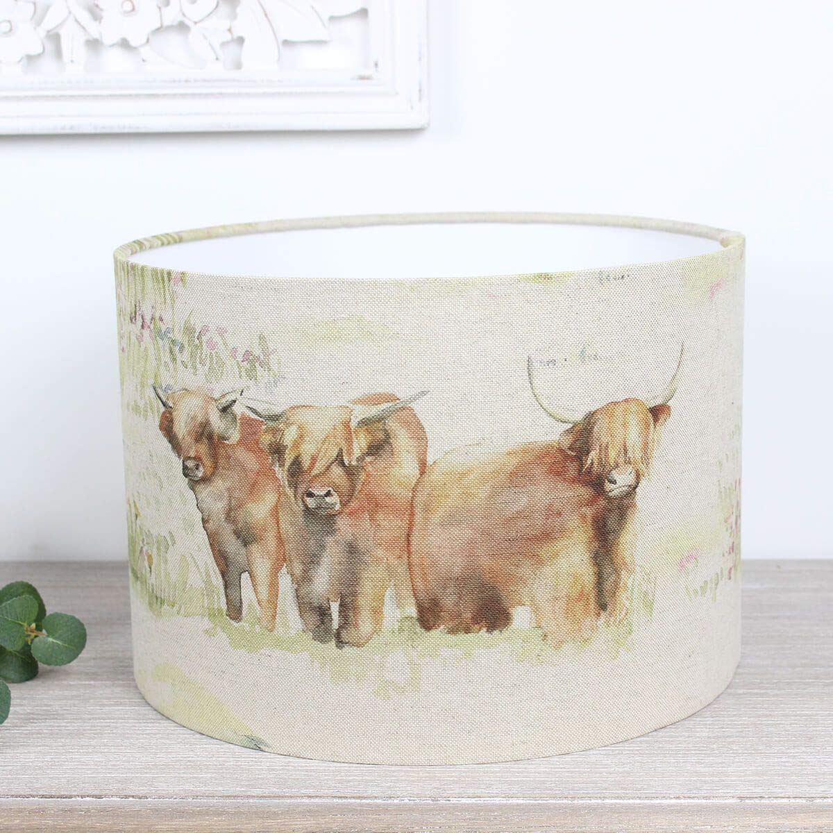Harrison Cropper Highland Cattle Cow Voyage Maison Lampshade (35 Cm Diameter X 21Cm High Table/Standard Lamp)